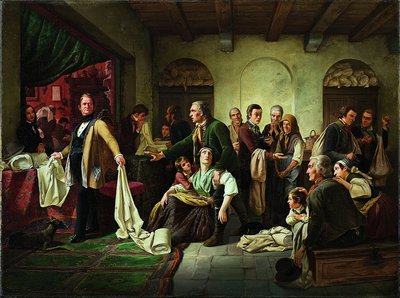 The Silesian Weavers by Carl Wilhelm Hübner